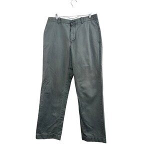 J.Crew Men's Classic Fit Chino Pants W33 L30 Green 100% Cotton